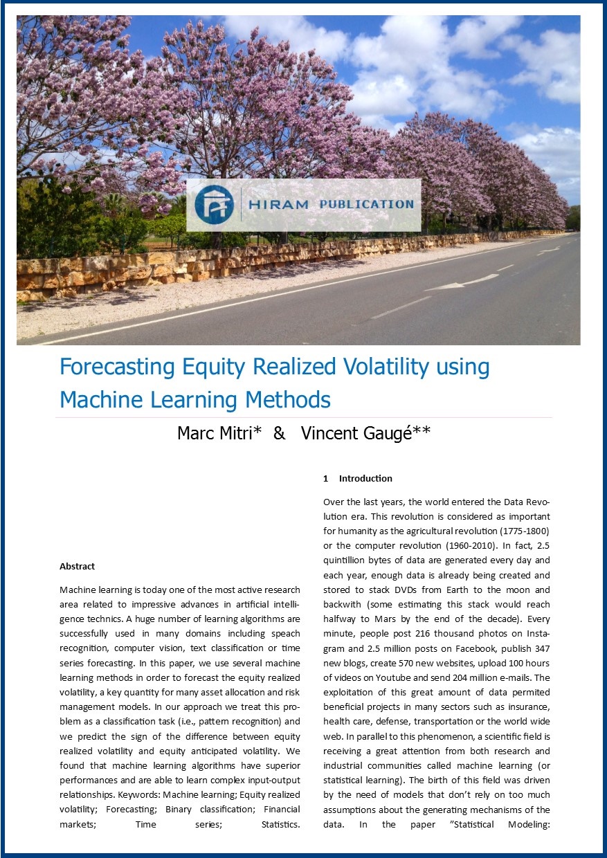 Forecasting Realized Volatility using Machine Learning