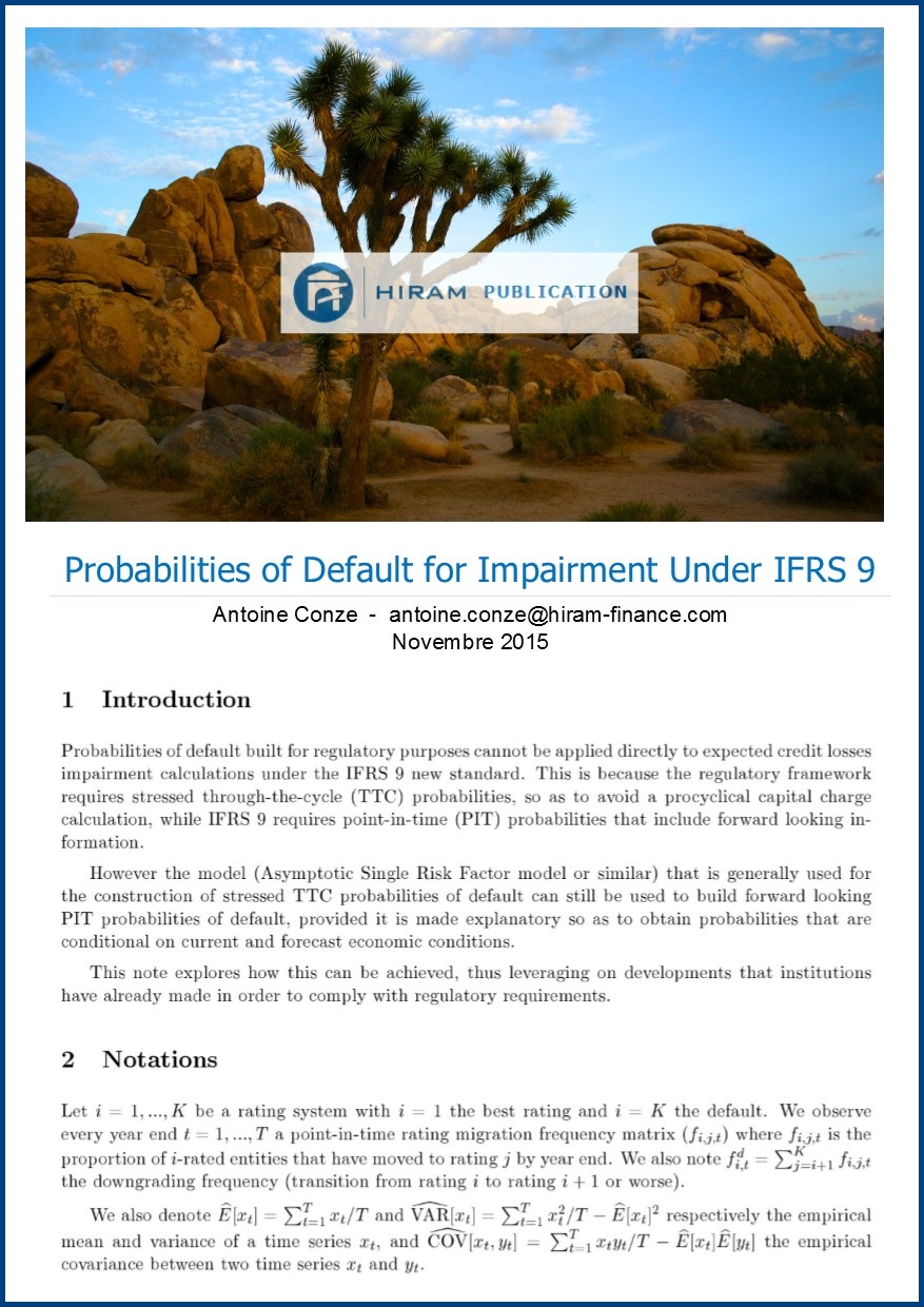 Probabilities of Default for Impairment under IFRS 9